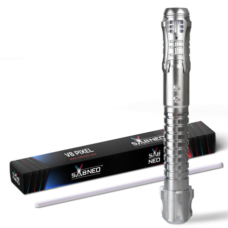 Australia light saber neopixel SABNEO V8 2.0 PIXEL NOVA silver hilt